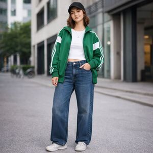 Gap 90s Loose Mid Rise Jeans Wide Leg Women's Size 32 - 14L Retro Look Y2K Blue